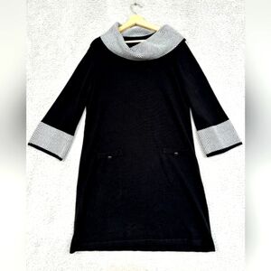 Jessica Howard Cowl Neck Knit Sweater dress Sz 1X Office Wedding Jackie O